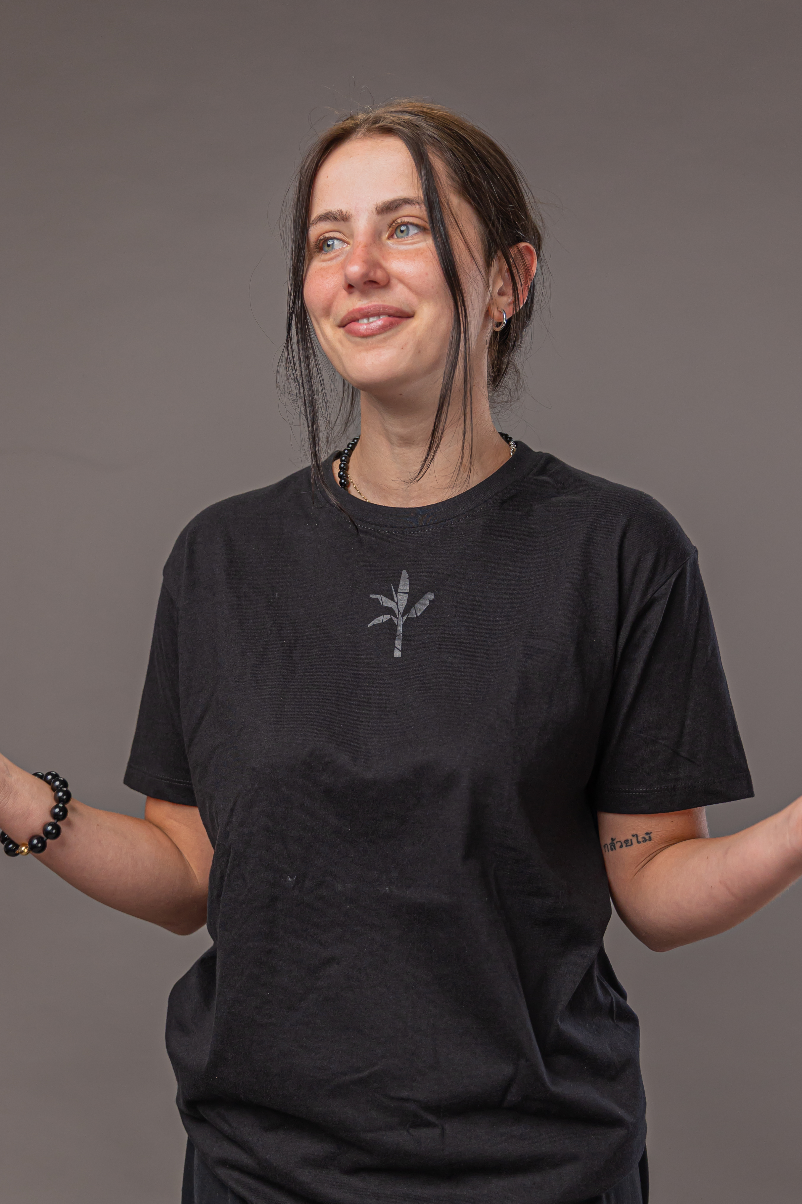 Normal T-Shirt - Black with Black Logo 9