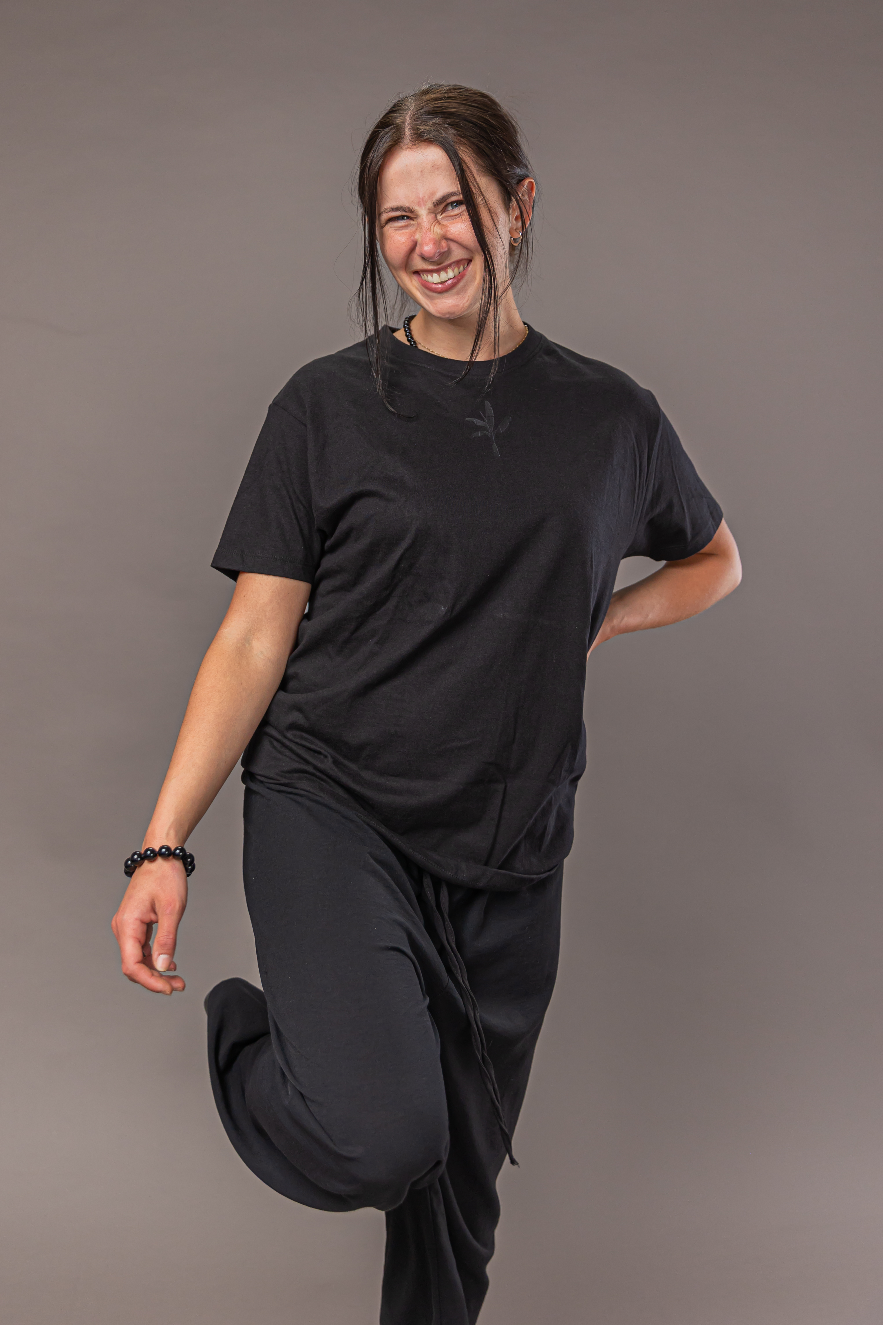 Normal T-Shirt - Black with Black Logo 15