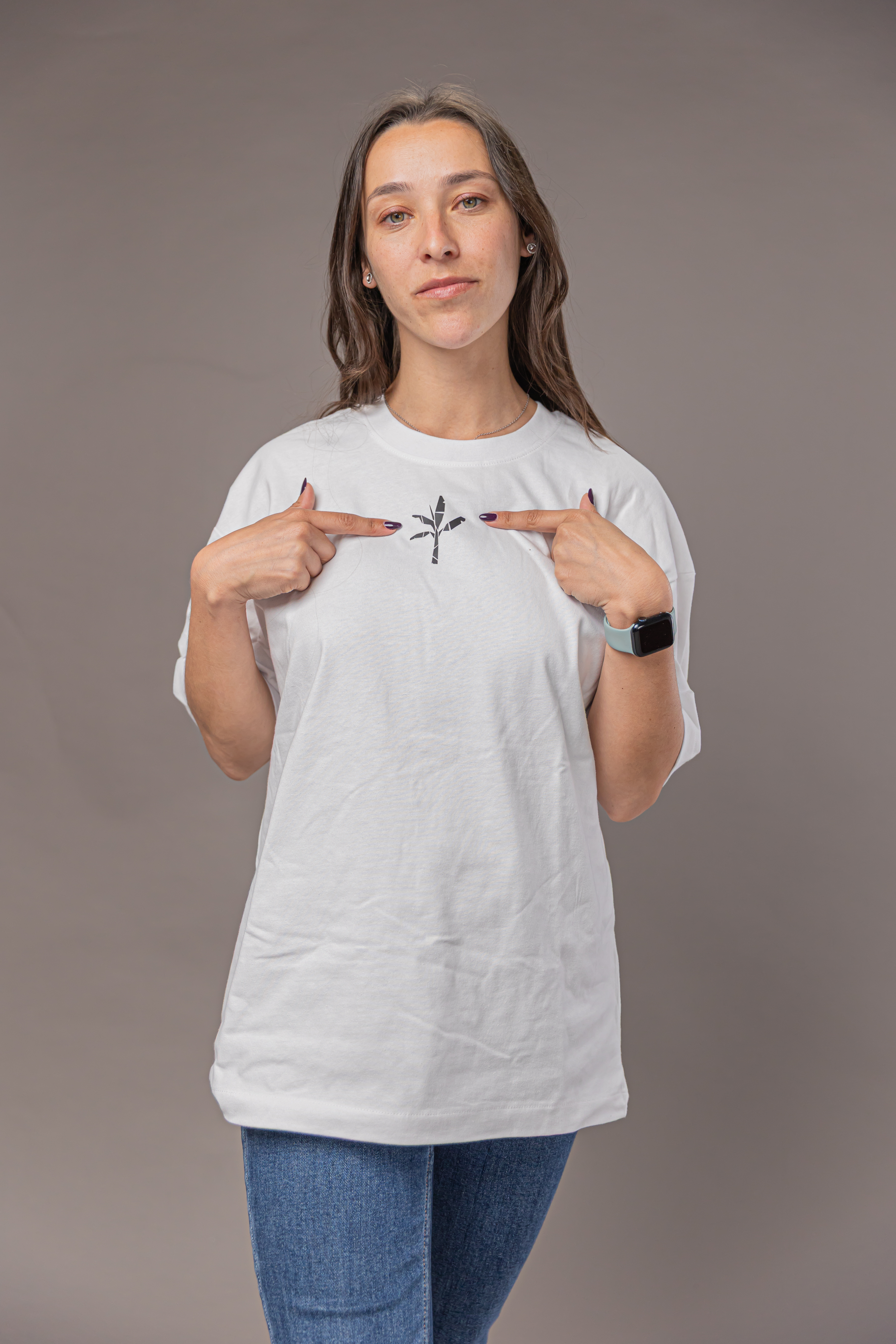 Normal T-Shirt - White with Black Logo 7